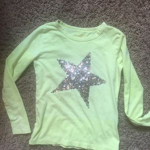 Long sleeve sequin tee